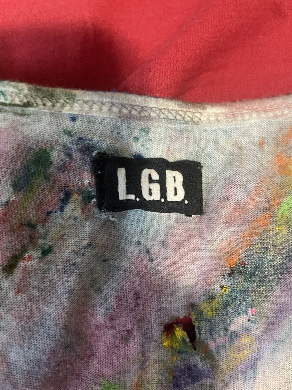 Le Grande Bleu (L.G.B.) Le Grand Bleu 1/1 Rainbow Multi-Color Paint Design Tanktop Size US M / EU 48-50 / 2 - 6 Thumbnail