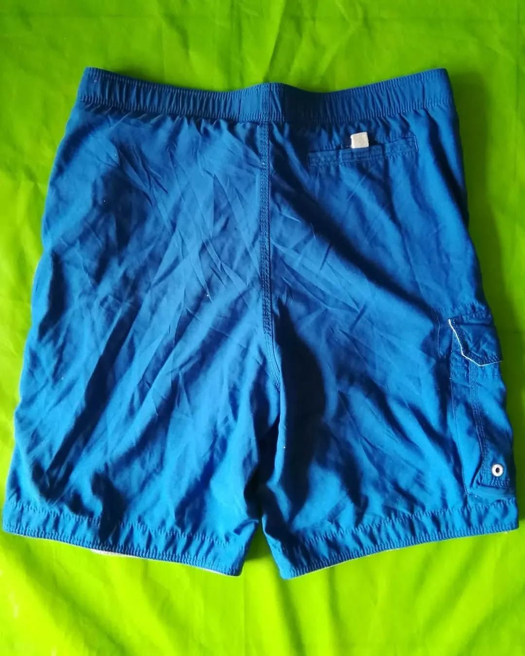 Abercrombie & Fitch Abercrombie and Fitch Blue Spellout Short Pants Y2K Size US 39 - 3 Thumbnail
