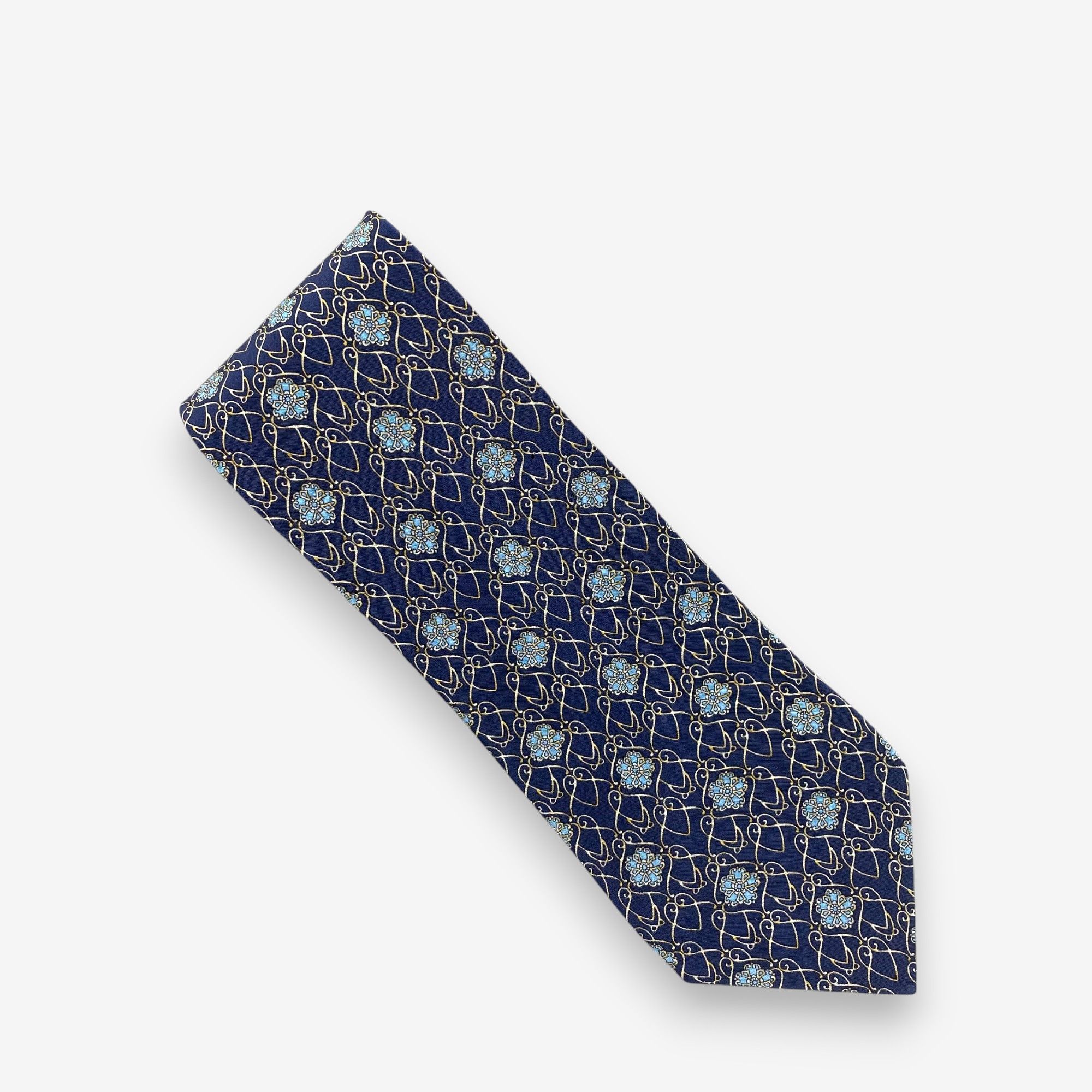 Japanese Brand Vintage Nina Ricci SILK Necktie Cravate Pure Silk Neck Tie Size ONE SIZE - 2 Thumbnail