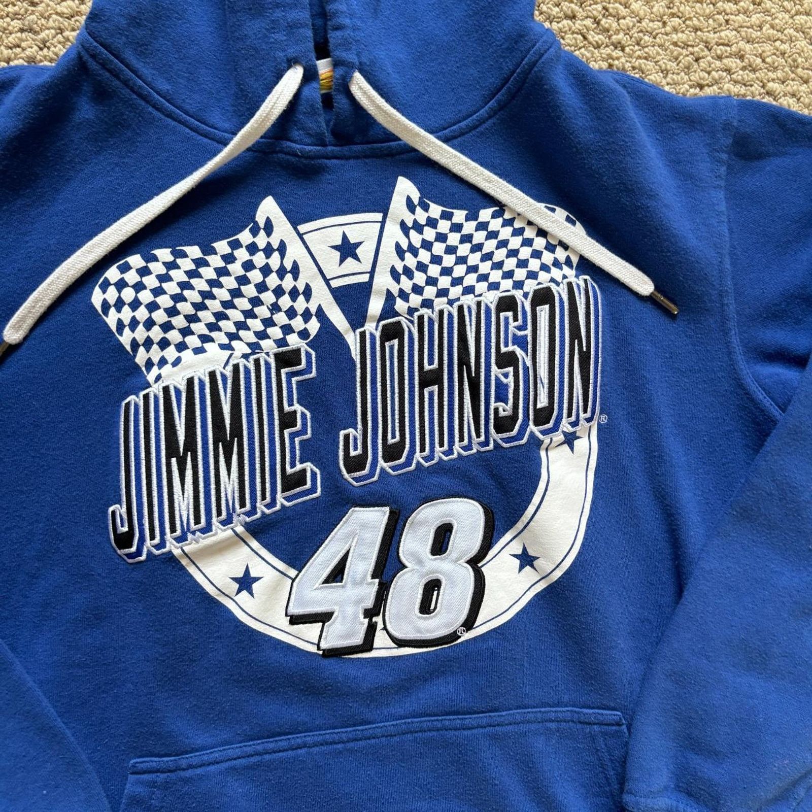 NASCAR y2k 2000s style Nascar Jimmie Johnson #48 blue hoodie Medium Size US M / EU 48-50 / 2 - 3 Thumbnail