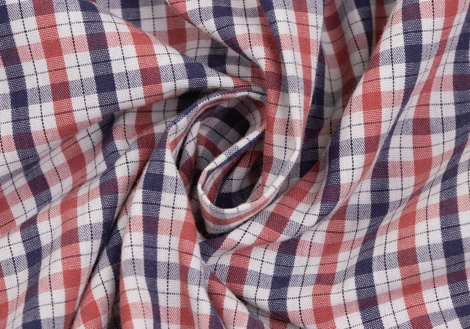 Junya Watanabe Zipper Pocket Puckering Check Short Sleeve Shirt Navy Red Size US S / EU 44-46 / 1 - 15 Thumbnail
