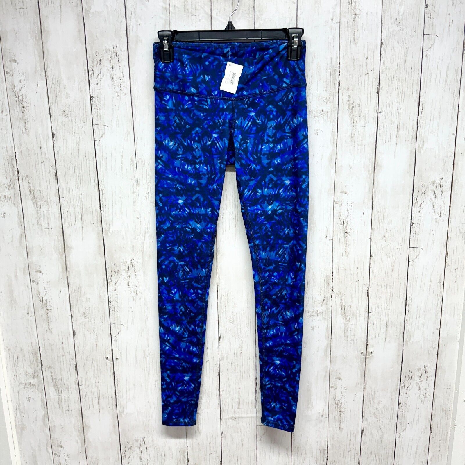 Alo Alo Leggings XXS Airbrush Kaleidoscope Blue Ankle High Waist Size 23" - 1 Thumbnail