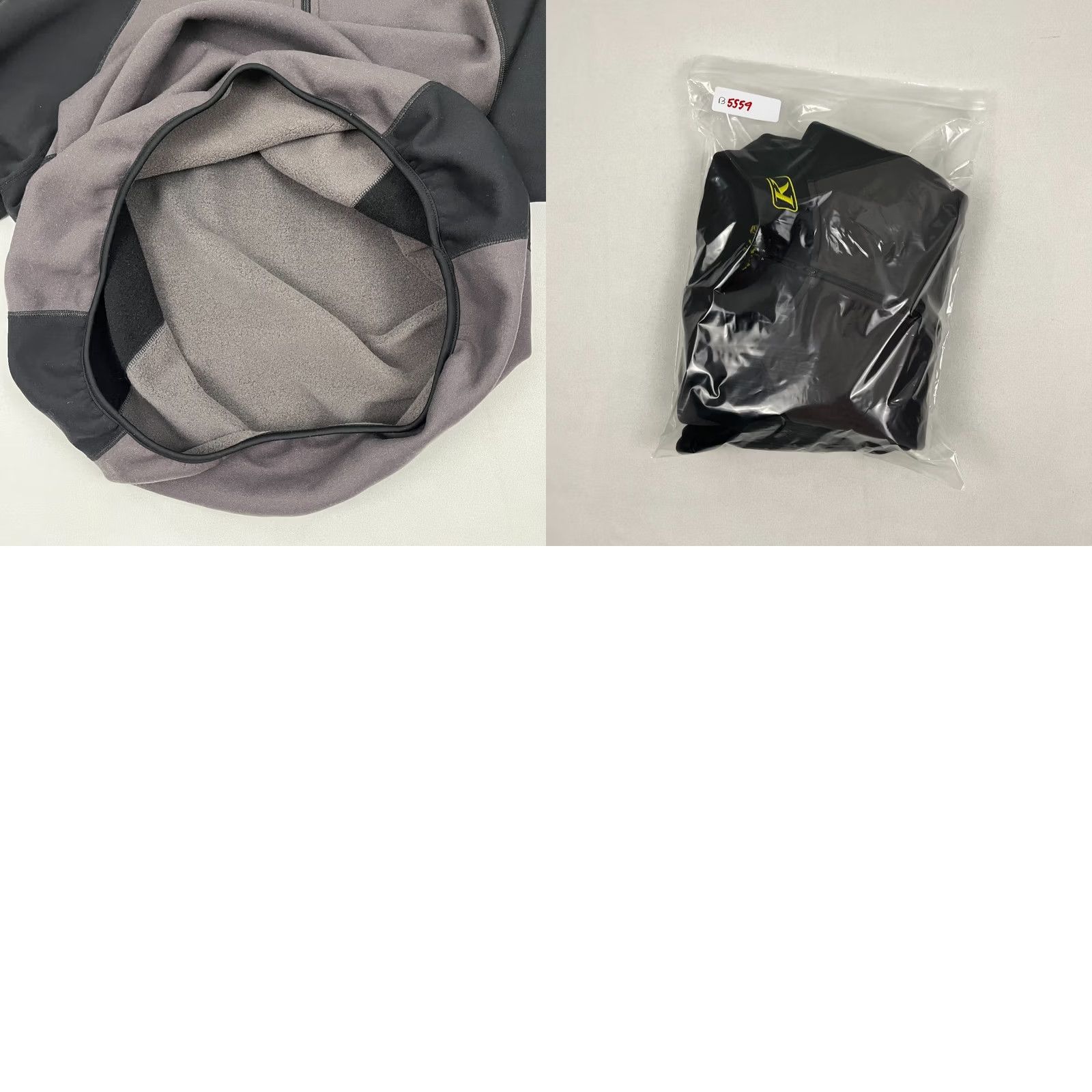 Vintage Klim Pullover Mens L Gray Black Fleece Lined Quarter Zip Active Sweatshirt Snow Size US L / EU 52-54 / 3 - 8 Thumbnail