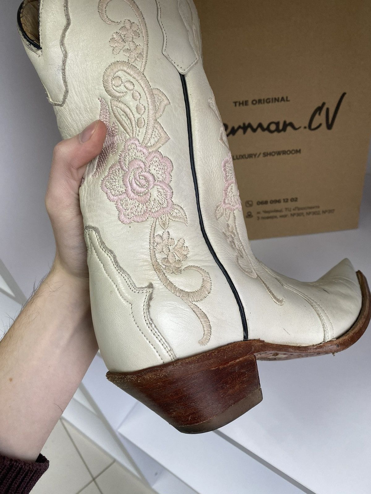 Cowboy Equipment × Vintage Vintage Buffalo Cowboy Western Womens Leather Boots Mexico Size US 7 / IT 37 - 9 Thumbnail