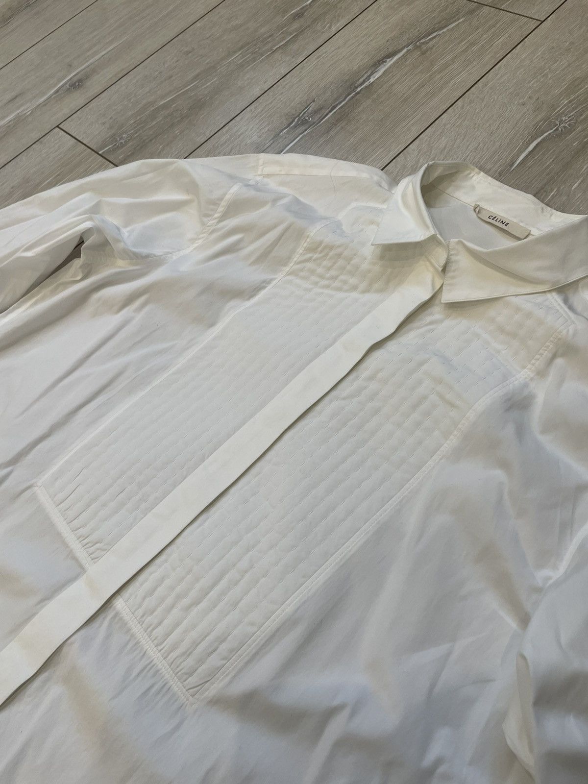 Celine Celine white shirt Size M / US 6-8 / IT 42-44 - 4 Thumbnail
