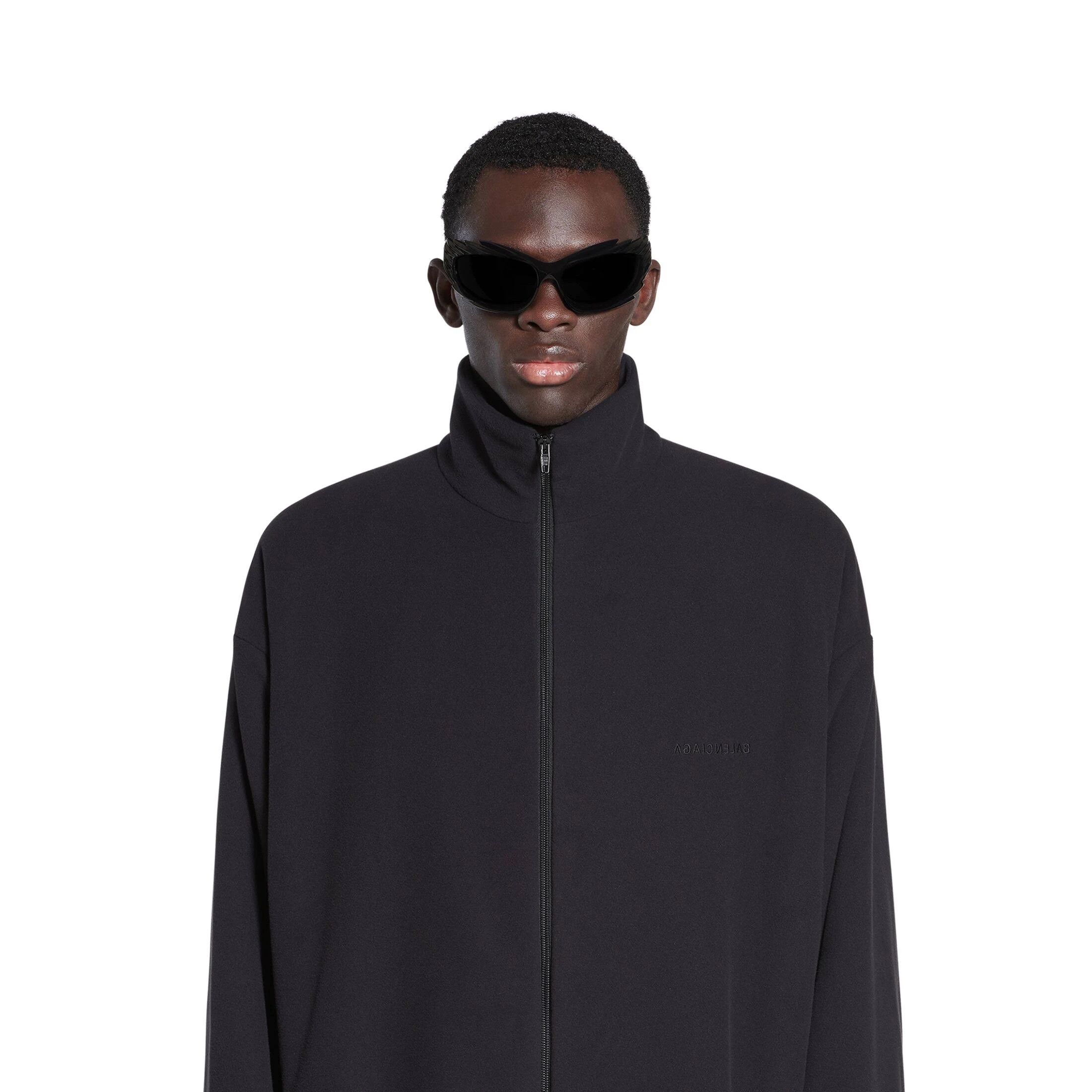 Balenciaga o1mt1gz0924 Zip- Up Jacket in Black Size US S / EU 44-46 / 1 - 4 Thumbnail