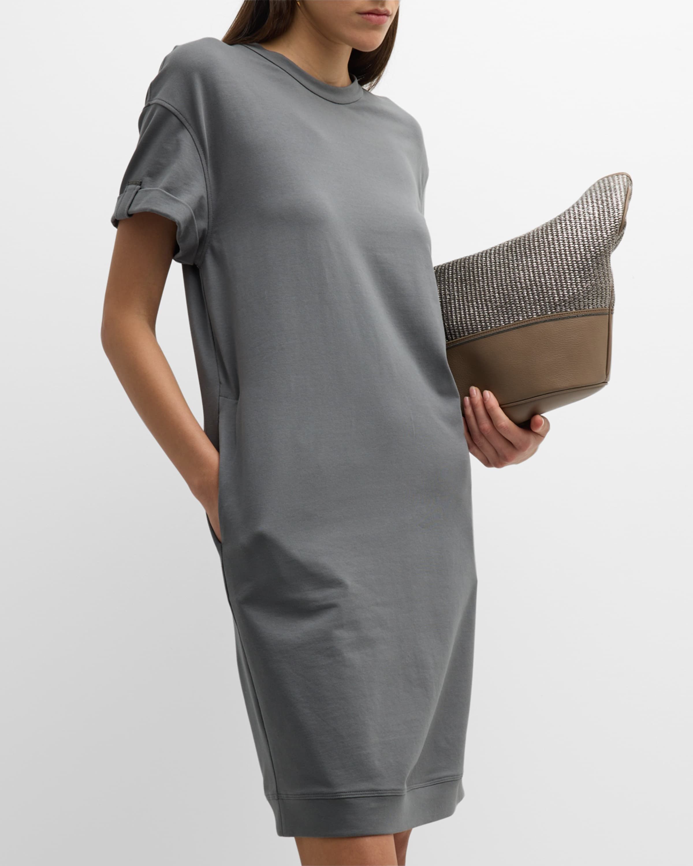 Brunello Cucinelli o1w1db10825 Dress in Charcoal/Grey Size S / US 4 / IT 40 - 5 Thumbnail