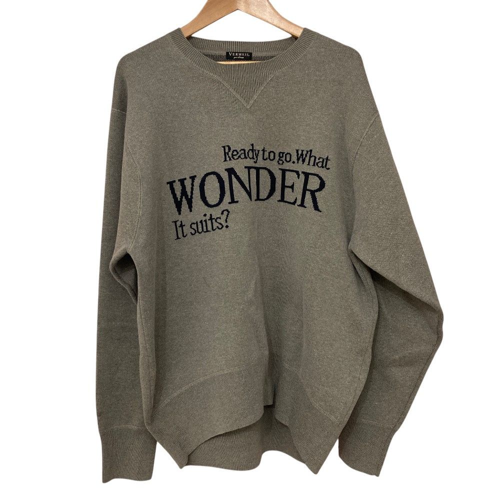 Other Other VERMEIL par iena LOGO Knit Wool Pullover Sweater Textile Tops 25080938583030 DUTY FREE for USA Size ONE SIZE - 1 Thumbnail