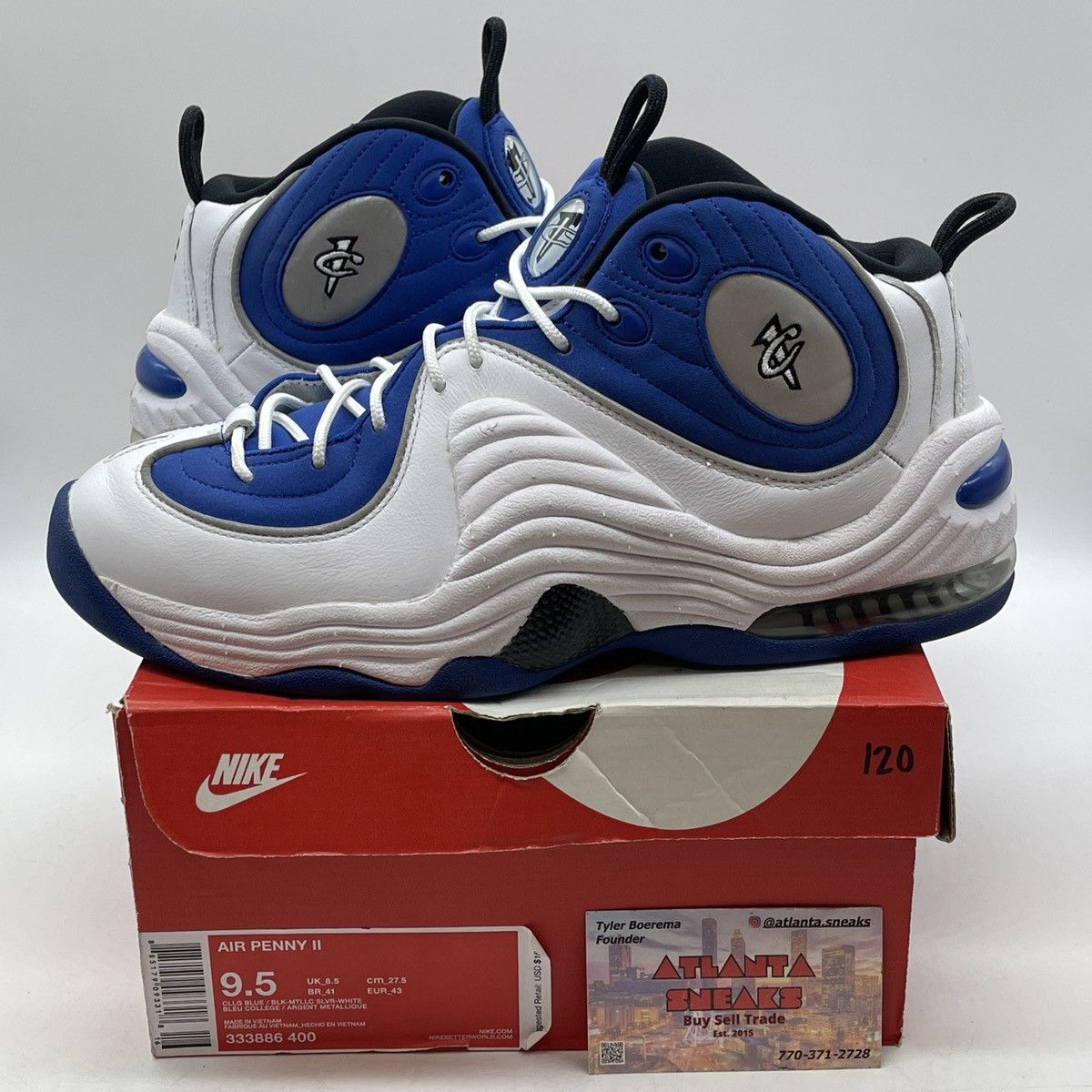 Nike Air penny 2 Atlantic blue Size US 9.5 / EU 42-43 - 1 Thumbnail