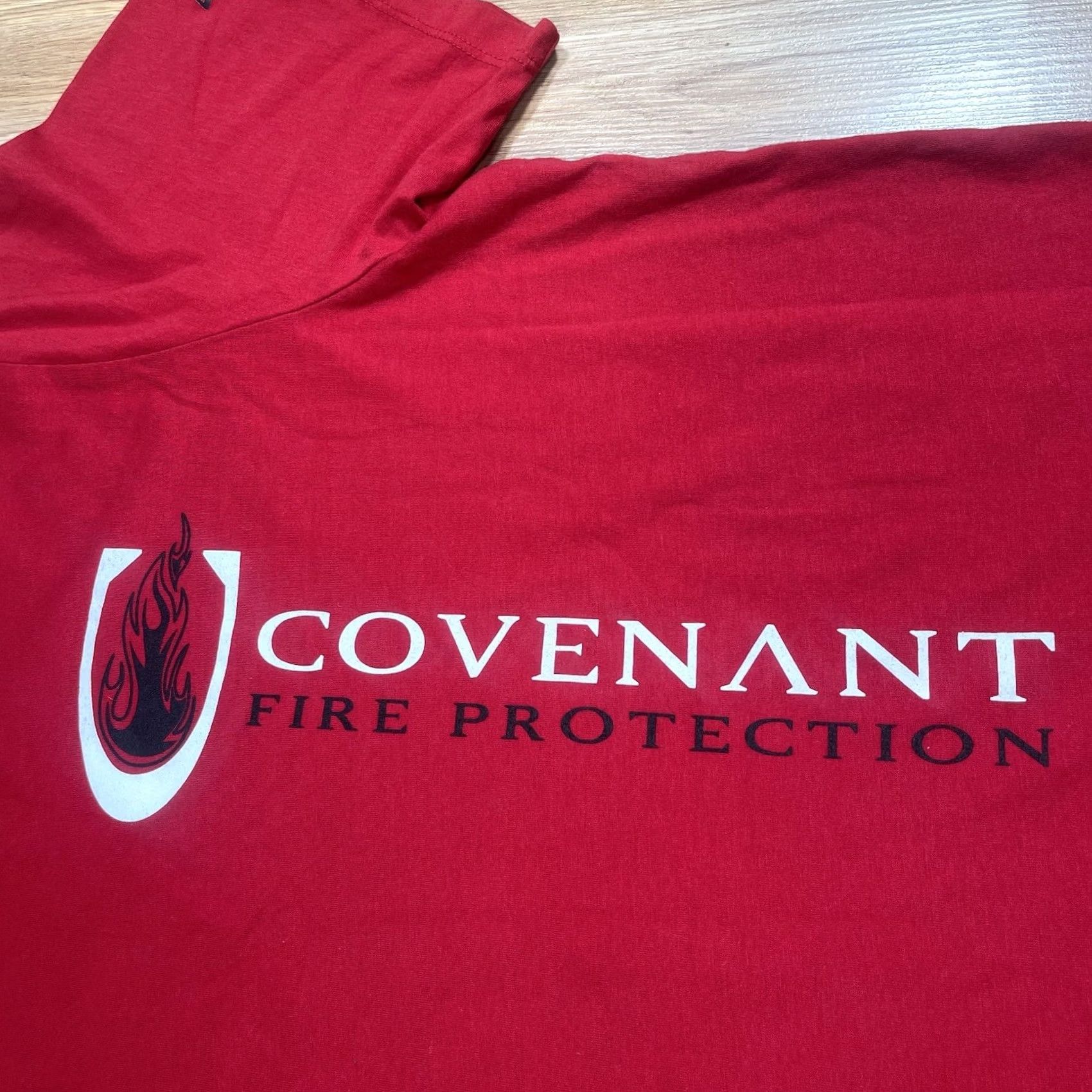 New Era New Era CrewNeck T-Shirt Mens XL Red Covenant Fire Protection Print Shirt XL Mens Red Covenant Fire Protection Print Size US XL / EU 56 / 4 - 5 Thumbnail