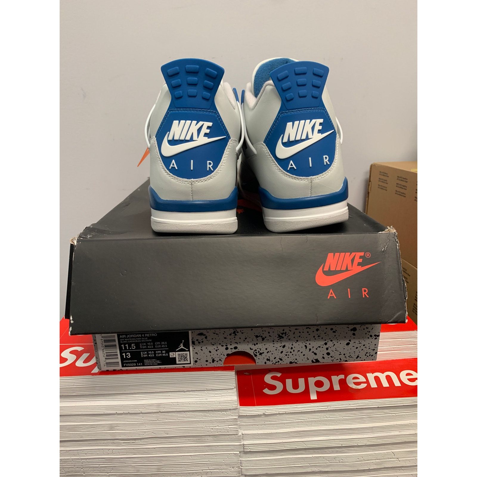 Nike Nike Air Jordan 4 Retro Military Blue 2024 Size 11.5 NEW Size US 11.5 / EU 44-45 - 2 Thumbnail