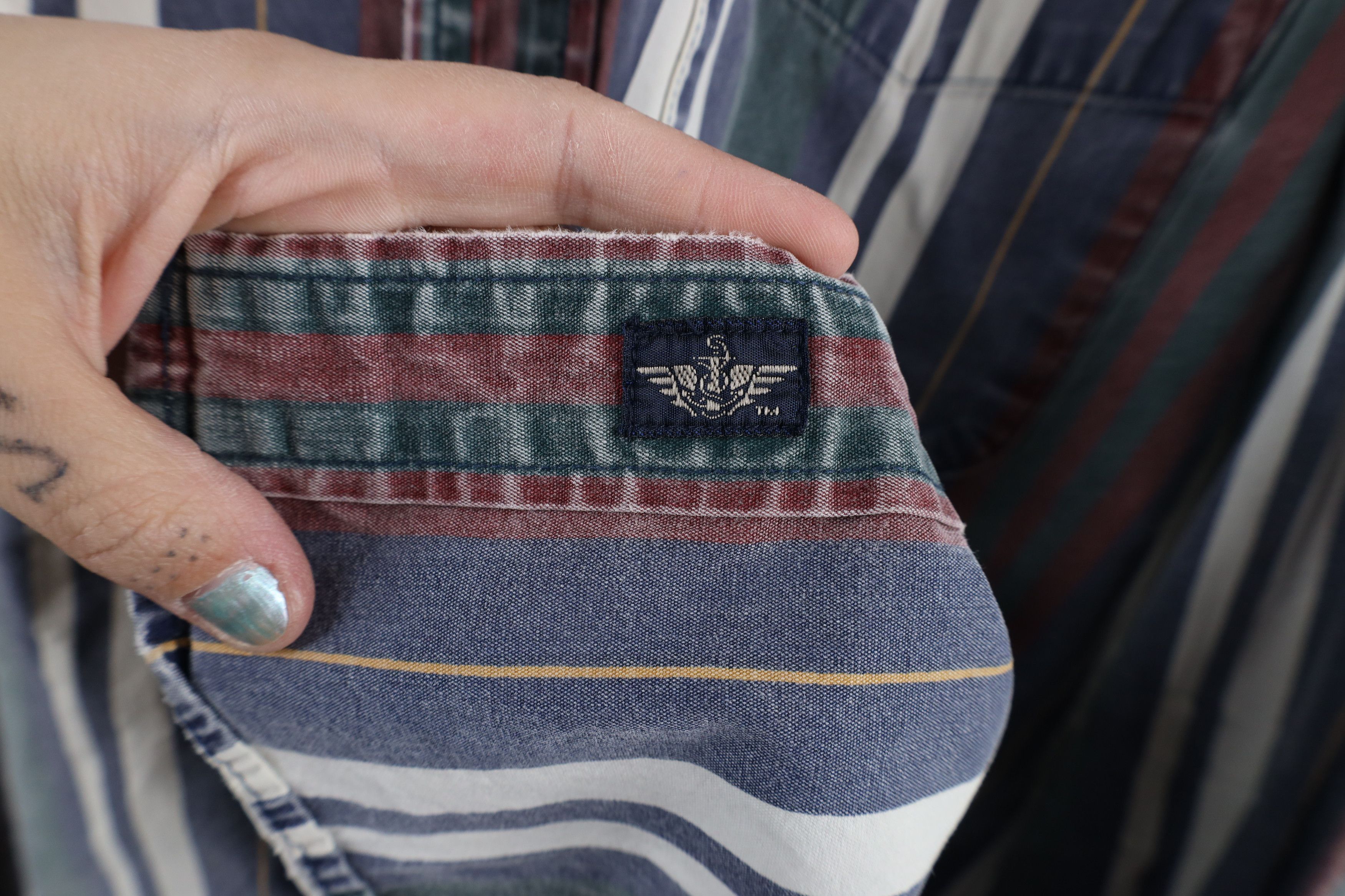 Vintage Vintage 90s Streetwear Striped Collared Button Down Shirt Size US XL / EU 56 / 4 - 4 Thumbnail