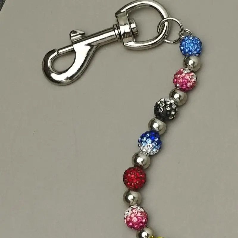 Jewelry Round Bead Rhinestone Wallet Chain Size ONE SIZE - 3 Thumbnail