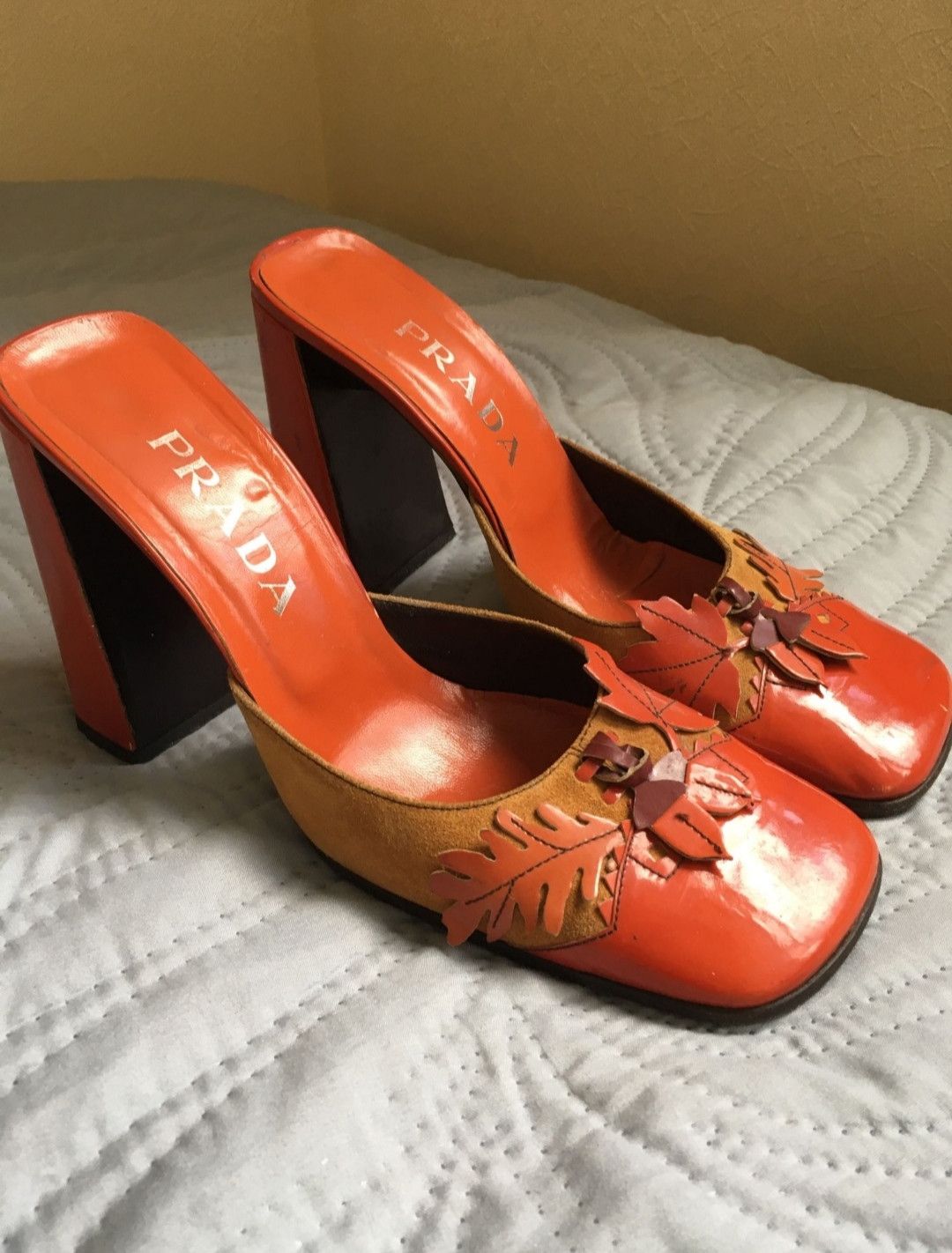 Prada Prada Tacones Mary Jane Leather Pattern Shoes Size US 9 / IT 39 - 1 Thumbnail