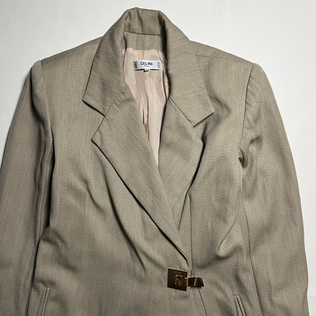 Celine Vintage Archival Celine Wool Coat Size XS / US 0-2 / IT 36-38 - 2 Thumbnail