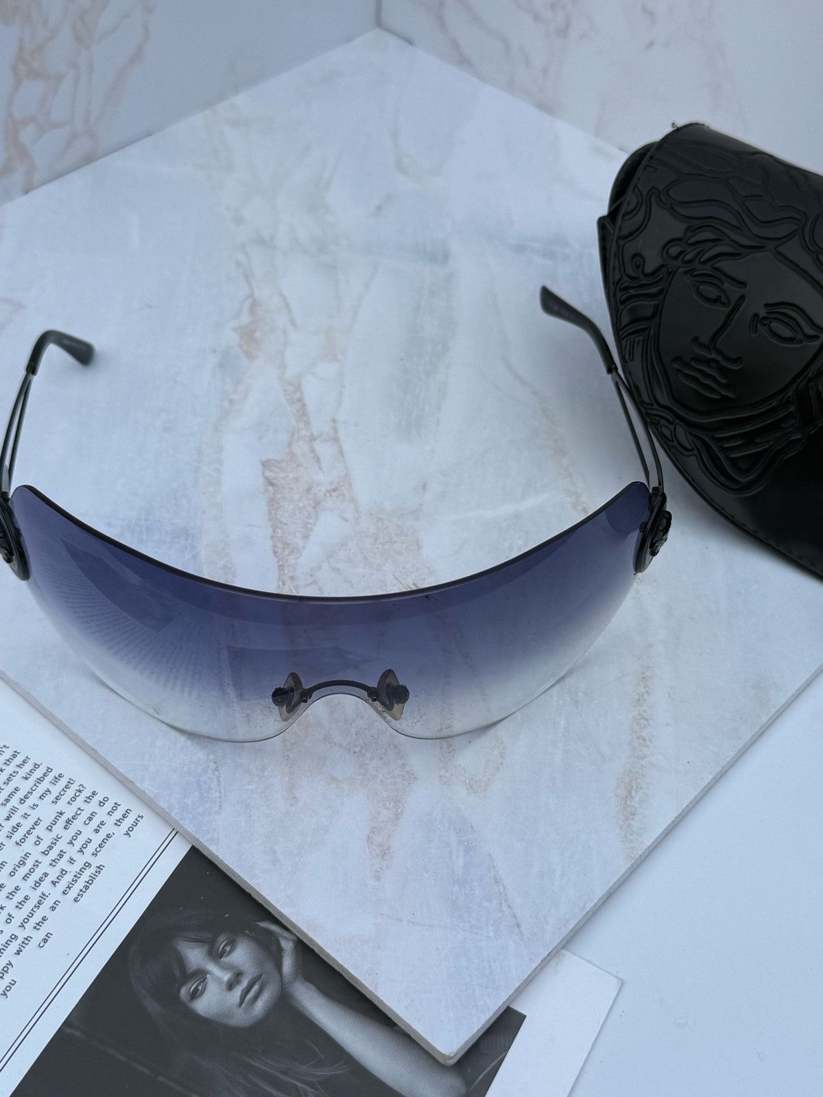 Versace Versace vintage mask sunglasses mod 2036 Size ONE SIZE - 3 Thumbnail