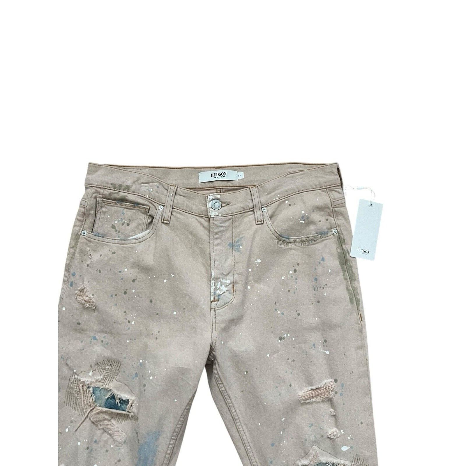 Hudson Hudson Zack Stacked Skinny Jeans Mens Denim $295 Size 34/36 Size US 34 / EU 50 - 4 Thumbnail