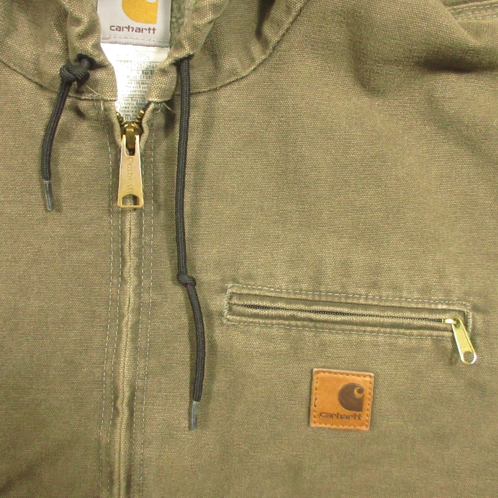 Carhartt VINTAGE Carhartt Jacket Bomber Hooded Lined 2XL Mens Brown Grunge Logo Mid-Length Walking Casual Workwear 90s Mexico Size US XXL / EU 58 / 5 - 5 Thumbnail