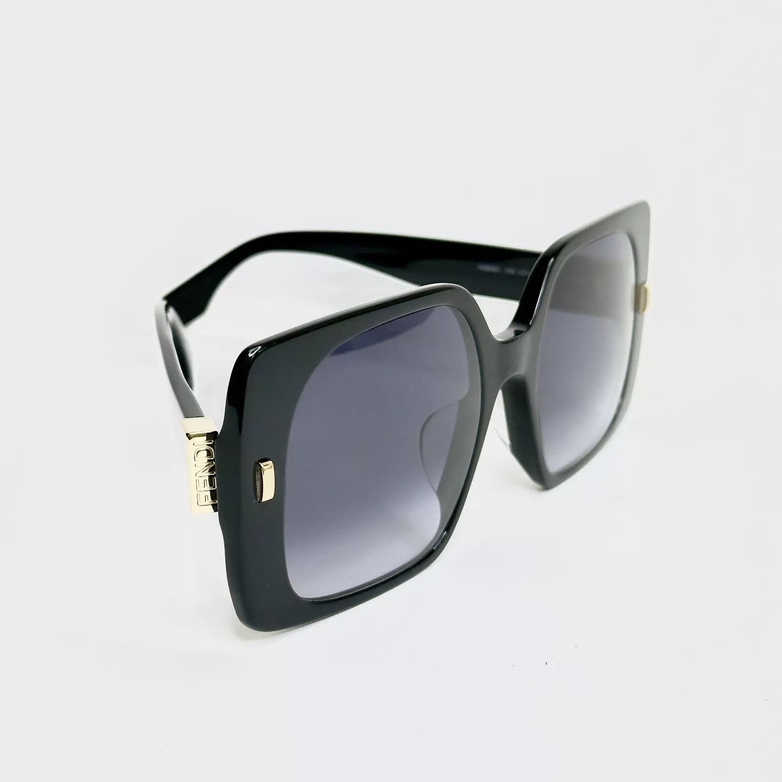 Fendi FENDI FIRST 40036 Black Logo Fashion Sunglasses FE40036U 01W Size ONE SIZE - 11 Thumbnail
