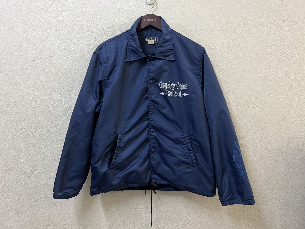 Toyo Enterprises Vintage Paul Reed Crazy Stripe Graphics Coach Jacket Size US L / EU 52-54 / 3 - 1 Thumbnail