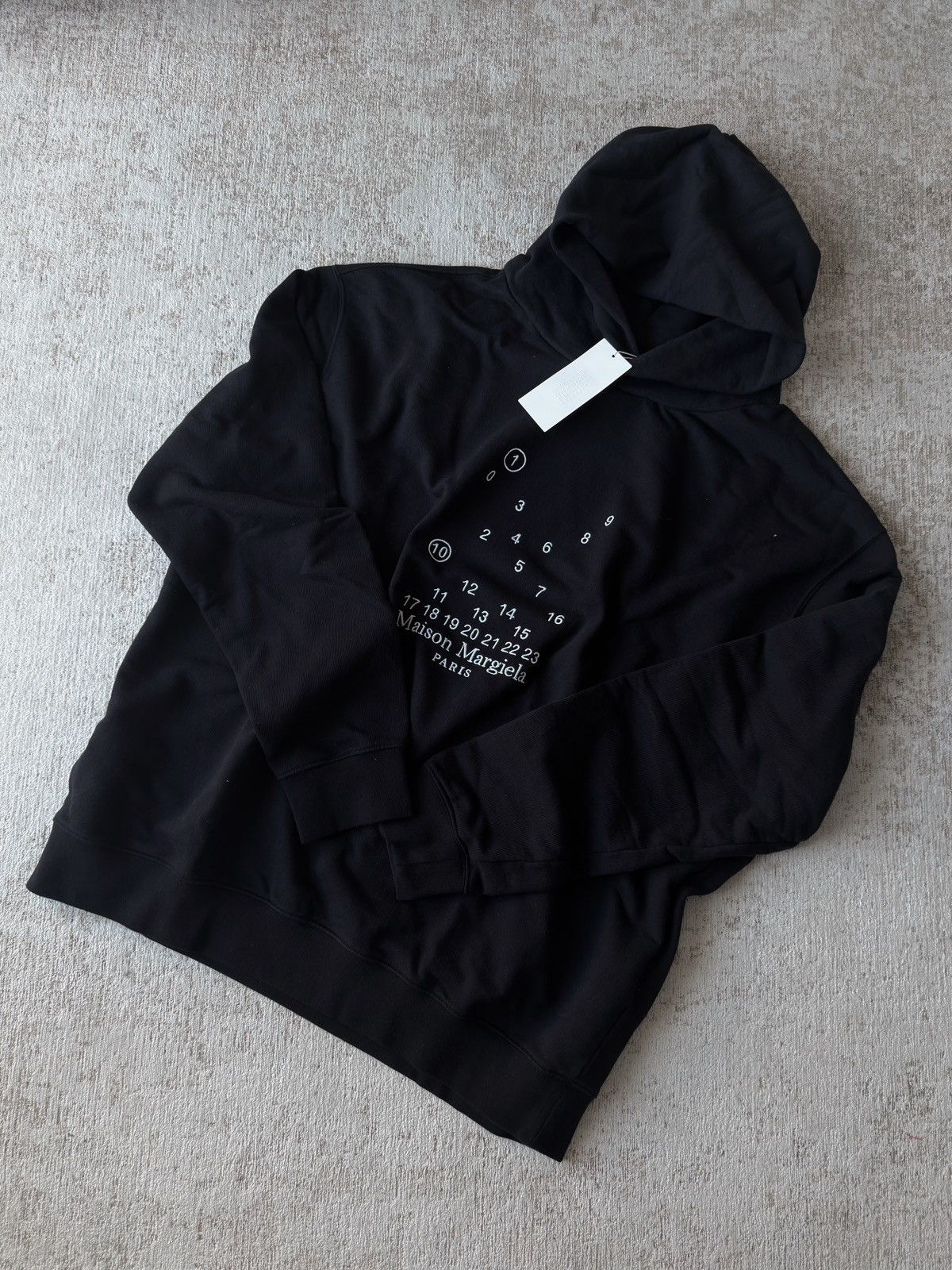 Maison Margiela Margiela Numbers Oversize hoodie Size US L / EU 52-54 / 3 - 1 Thumbnail