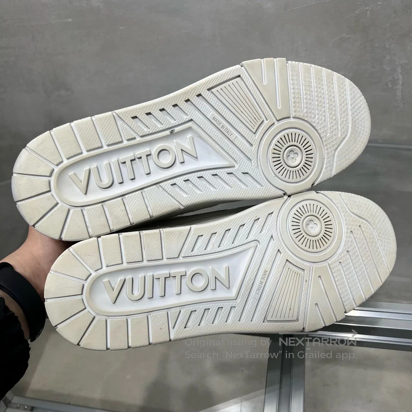 Louis Vuitton Louis Vuitton Trainer aged white shoes Size US 7.5 / EU 40-41 - 7 Thumbnail