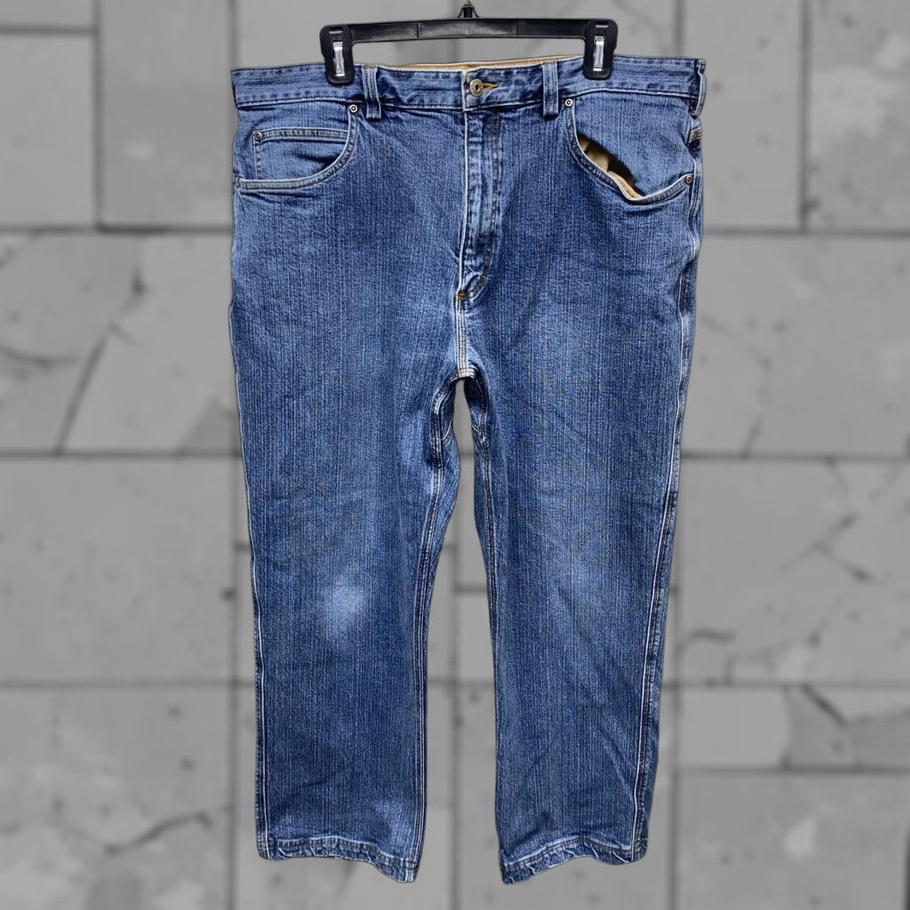 CO Duluth Trading Co Jeans Ballroom FLEX BALLROOM Denim Blue Mens Size 40 X 30 Inseam 30 Regular Cotton Zip Fly Marketed as Regular Fit Size US 40 / EU 56 - 1 Thumbnail