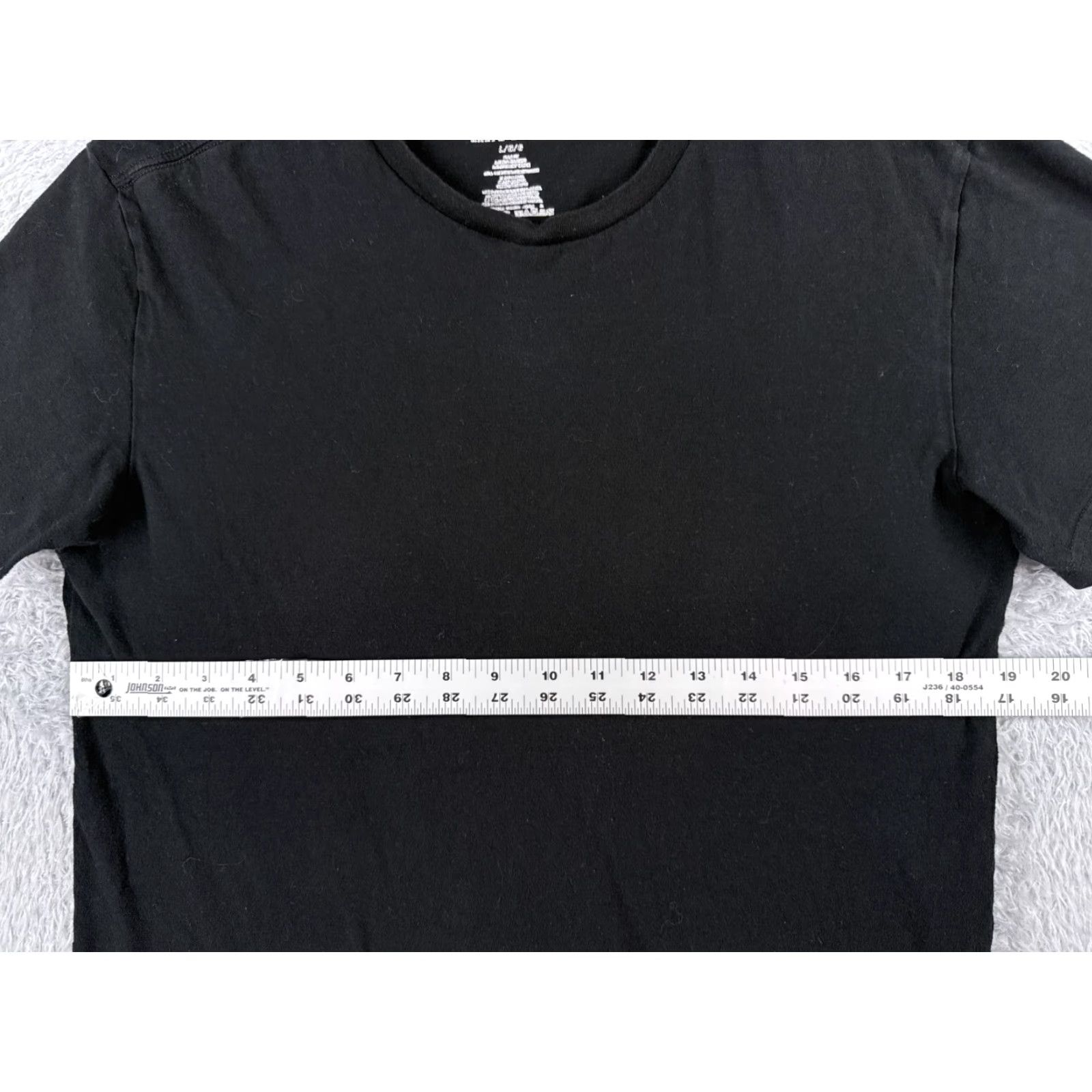 Tommy Hilfiger Tommy Hilfiger Shirt Adult Large Black Slim Fit Crew Neck Short Sleeve Cotton T-Shirt Designer Mens Size US L / EU 52-54 / 3 - 7 Thumbnail