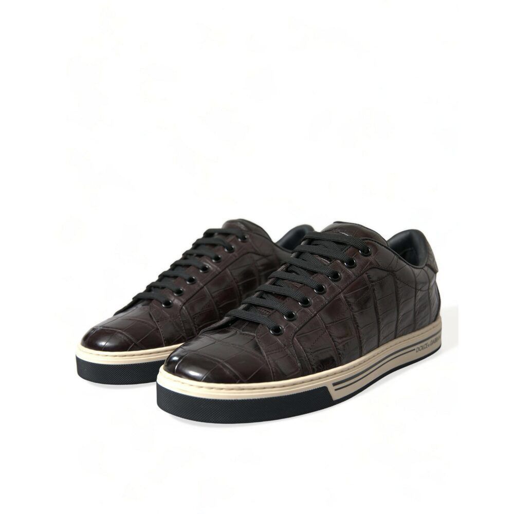 Dolce & Gabbana Dolce & Gabbana Elegant Exotic Leather Low-Top Sneakers Size US 6 / EU 39 - 3 Thumbnail