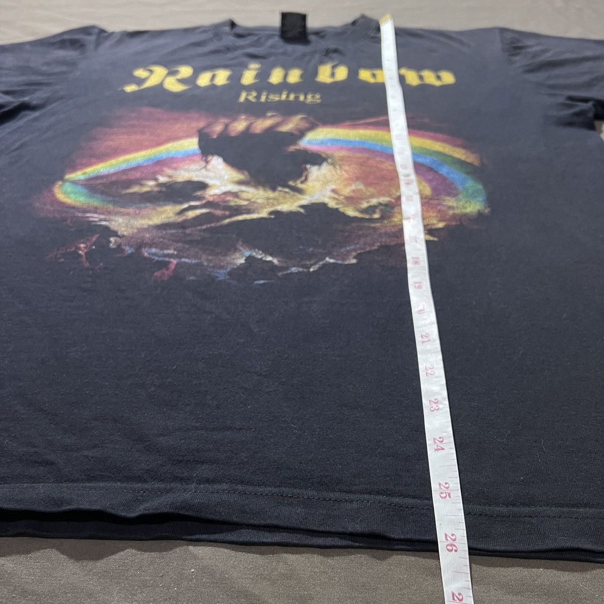 Band Tees Vintage Y2K RAINBOW Tee Heavy metal Hard rock Size US L / EU 52-54 / 3 - 11 Thumbnail