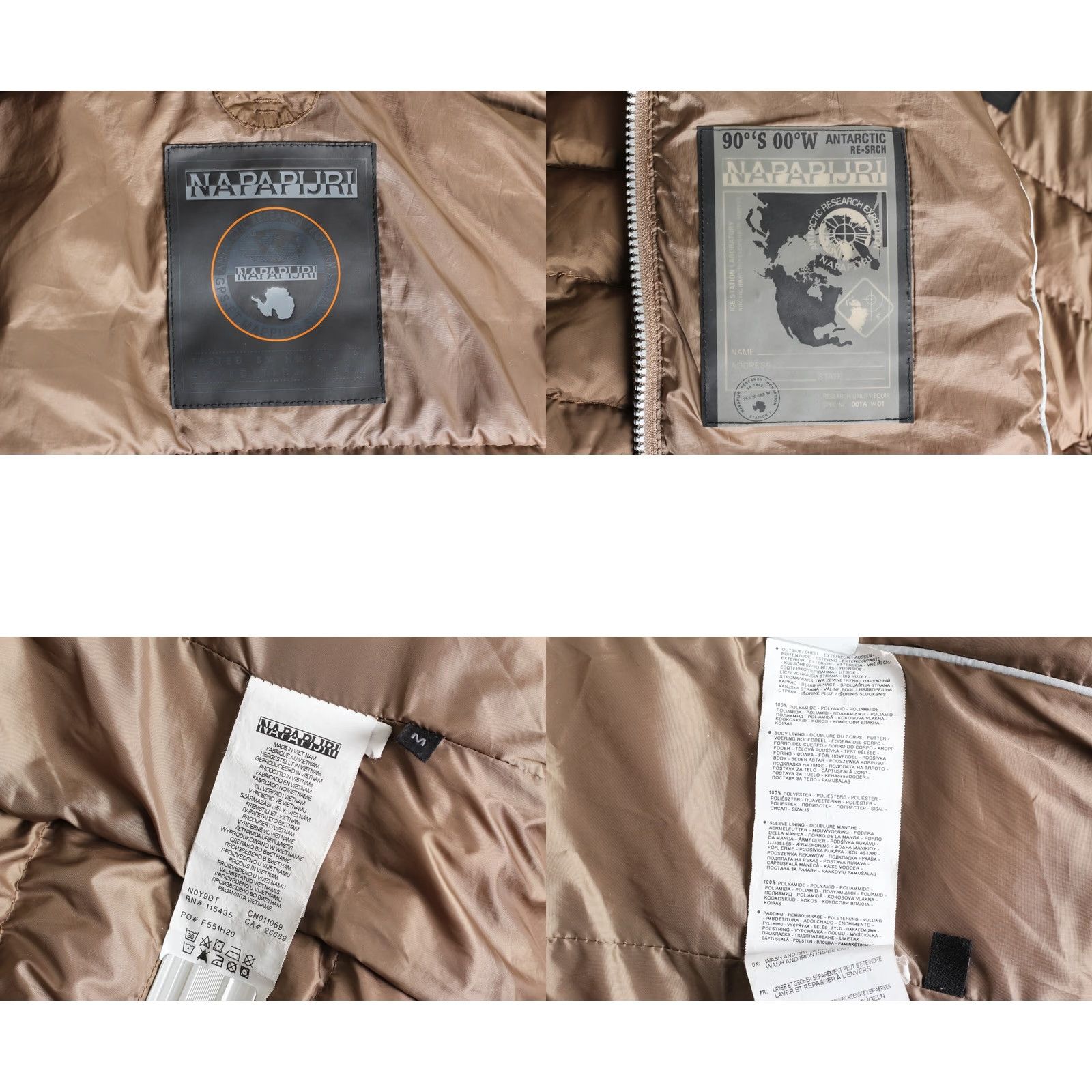 Napapijri NAPAPIJRI Amelup Long Quilted Coat Jacket Women M Hooded Slim Fit MJ3872 Brown Coat, Jacket, Quilted, Hooded, Long, Slim, Designer, Casual Size M / US 6-8 / IT 42-44 - 8 Thumbnail