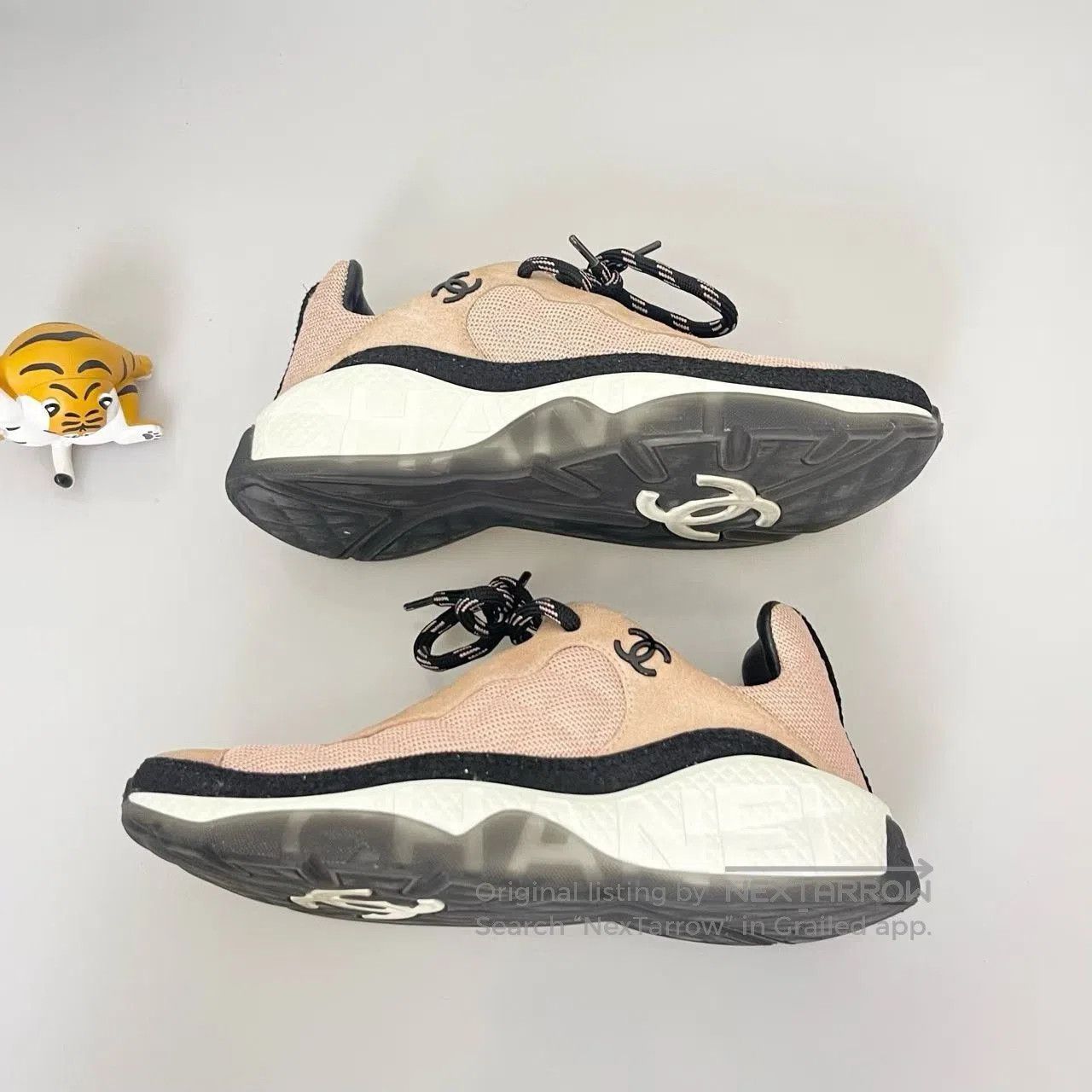 Chanel Chanel Double C Pink Sneakers. Size US 5 / IT 35 - 2 Thumbnail