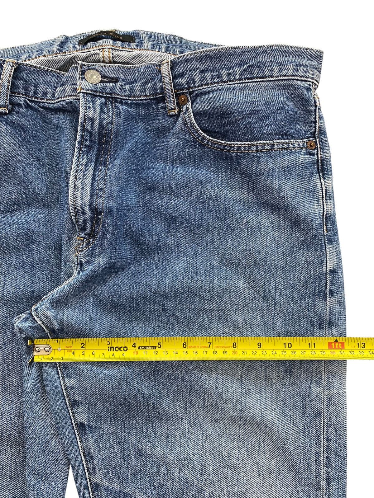 Uniqlo Uniqlo X Selvedge Faded Wash Ripped Style Straight Leg Jeans Size US 36 / EU 52 - 7 Thumbnail