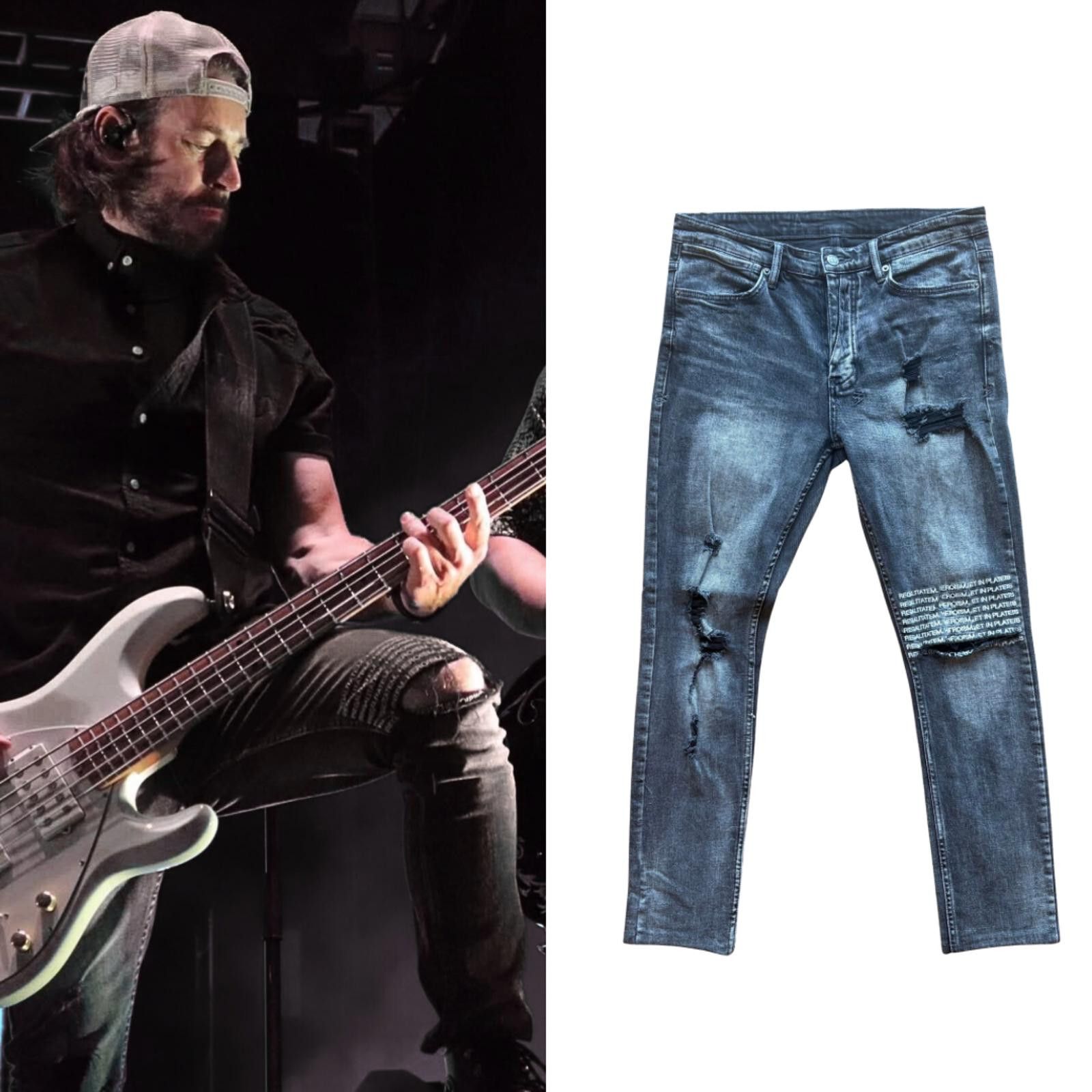 Ksubi Ksubi Black Van Winkle Angst Plateis Jeans Size US 33 - 2 Thumbnail