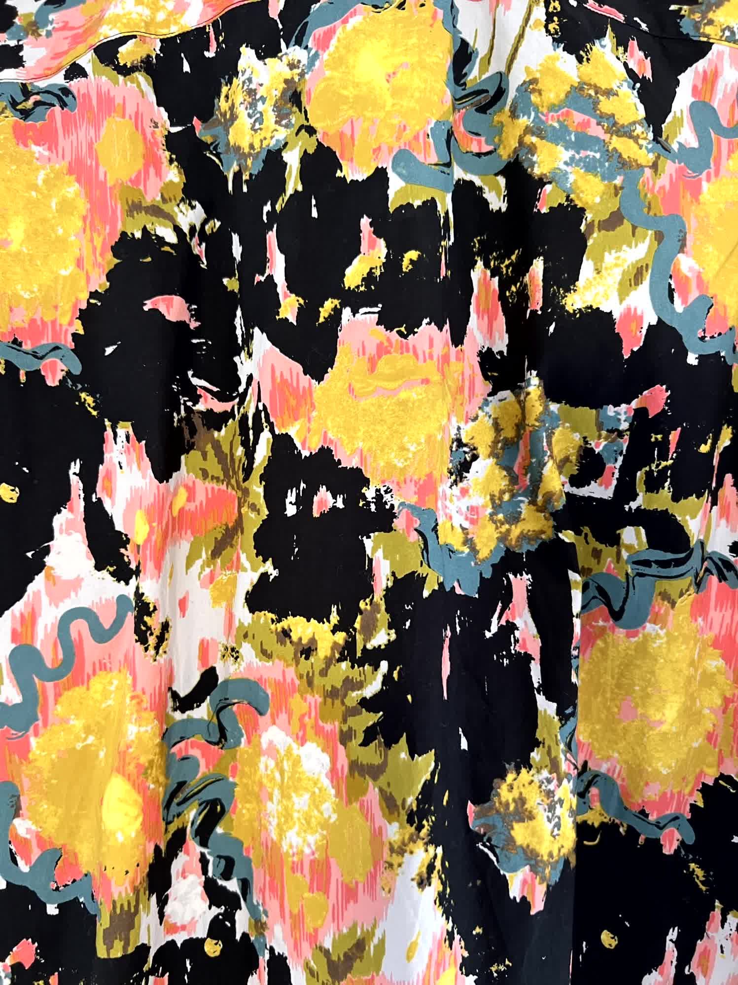 Marni Vibrant Abstract Print Button-Up Collared Shirt Size US S / EU 44-46 / 1 - 4 Thumbnail