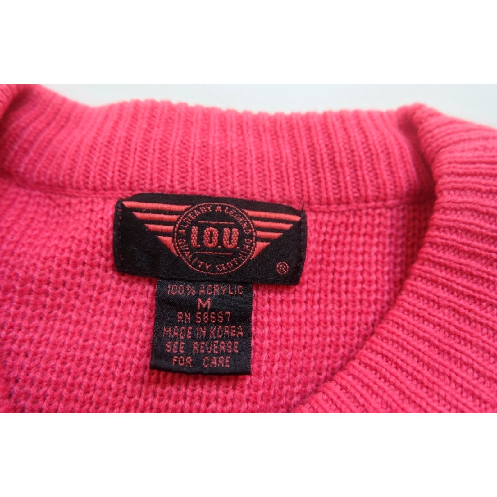 Etro VTG 90s 80s RETRO PINK MULTI COLOR KOREA MADE KNIT CREW EMBROIDERED SWEATSHIRT M Size US M / EU 48-50 / 2 - 6 Thumbnail