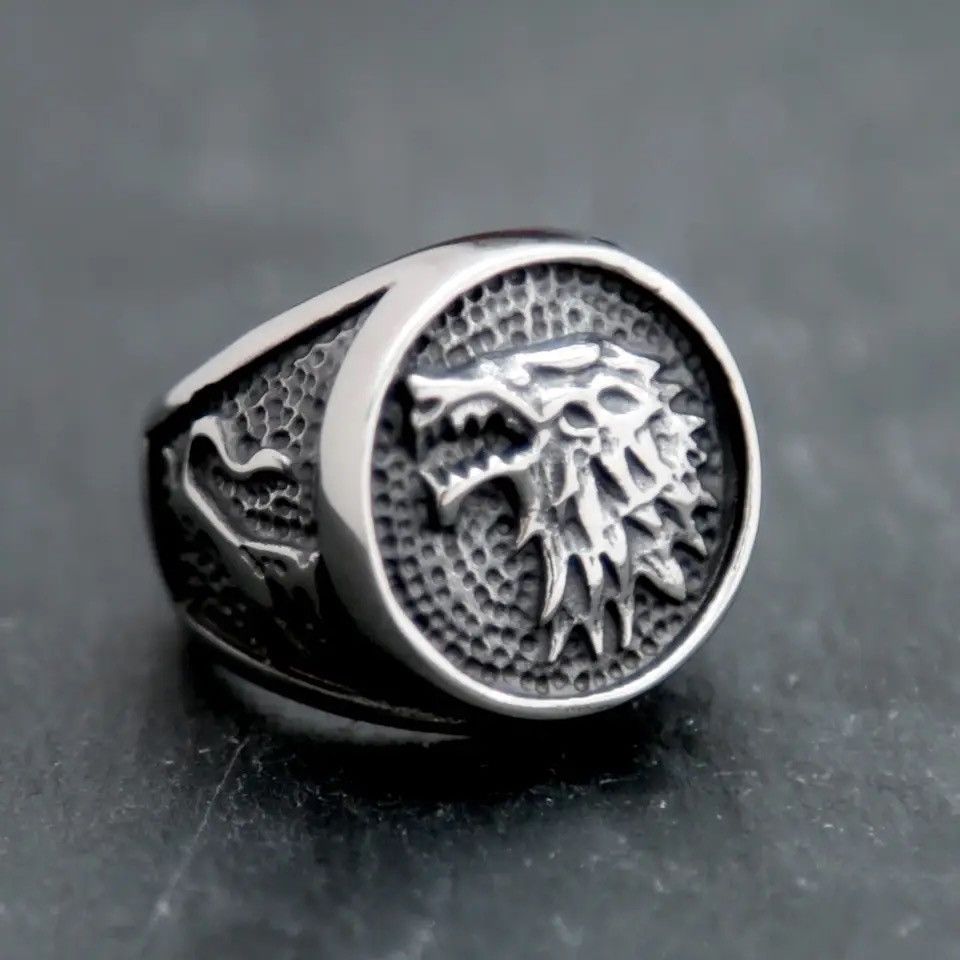 Jewelry × Vintage Vintage Wolf Ring Size ONE SIZE - 1 Thumbnail