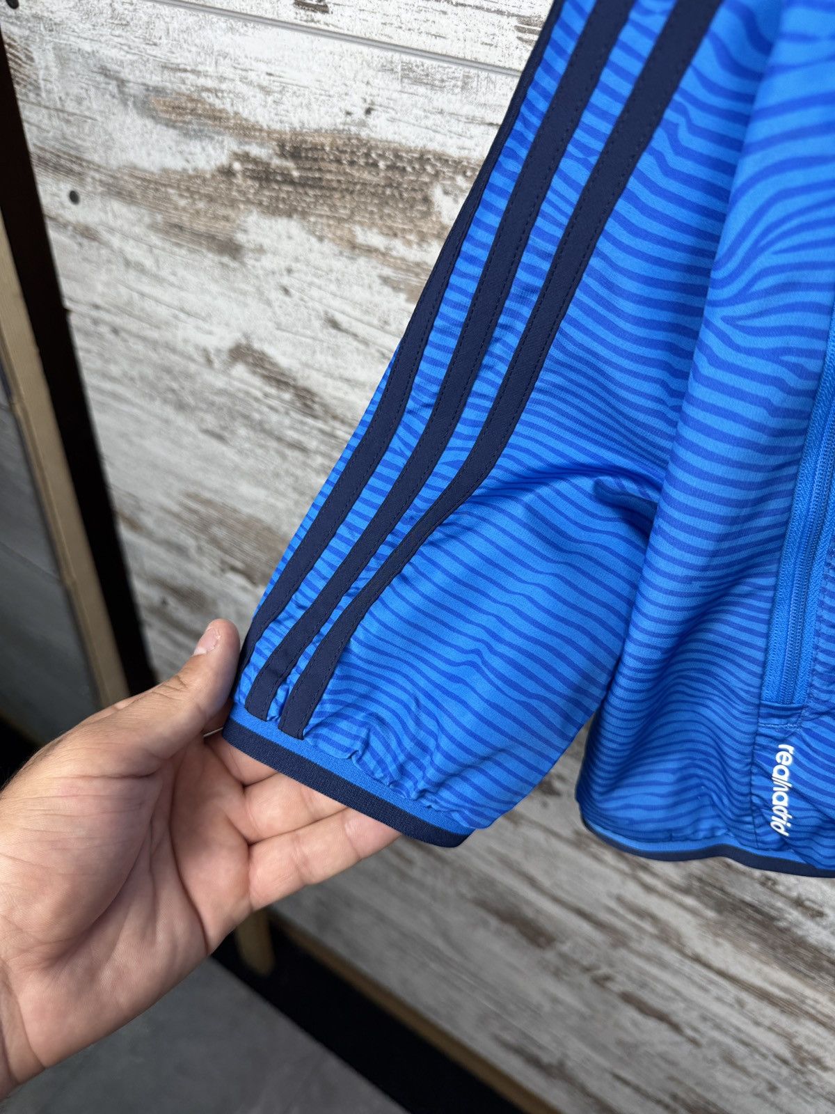 Adidas Mens Vintage Adidas Real Madrid track jacket olympic jersey Size US L / EU 52-54 / 3 - 9 Thumbnail