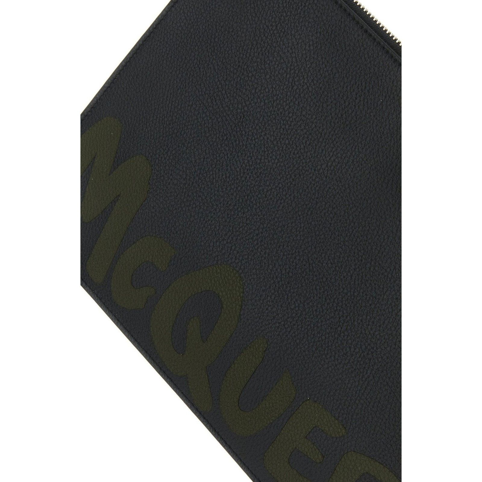 Alexander McQueen ALEXANDER MCQUEEN Black Leather Clutch Bag New & Authentic Size ONE SIZE - 4 Thumbnail
