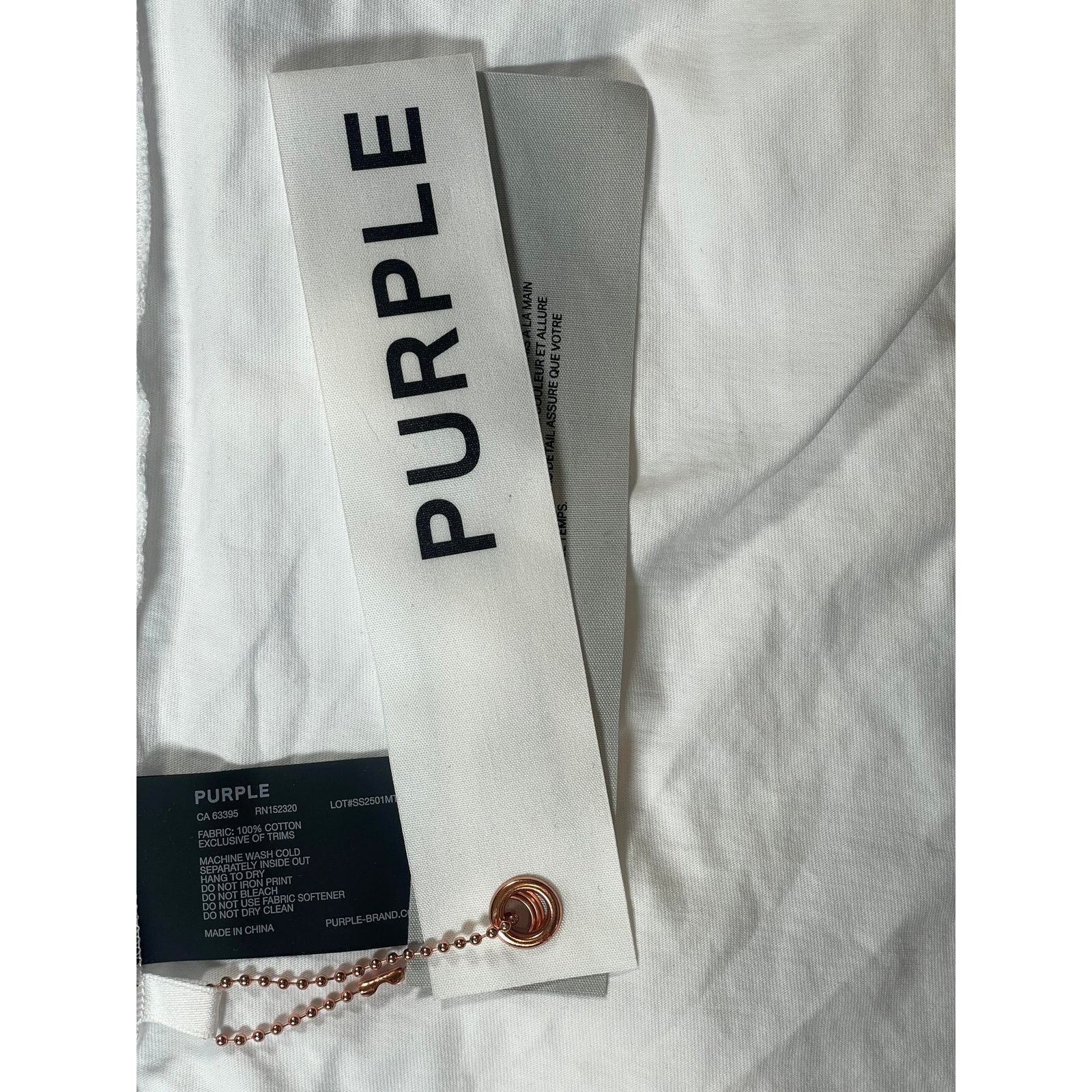 Purple Brand Purple Brand 'Psycho Cover' White Tee Size US M / EU 48-50 / 2 - 3 Thumbnail