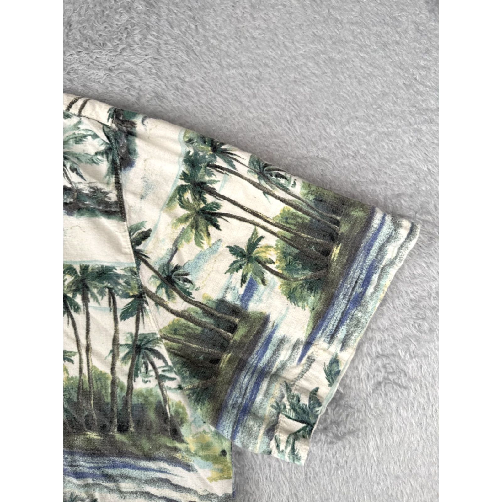 Vintage VINTAGE Joe Marlin Shirt Mens 3XL Green Palm Island Beach Print Cotton Blend Hawaii Size US XXL / EU 58 / 5 - 4 Thumbnail