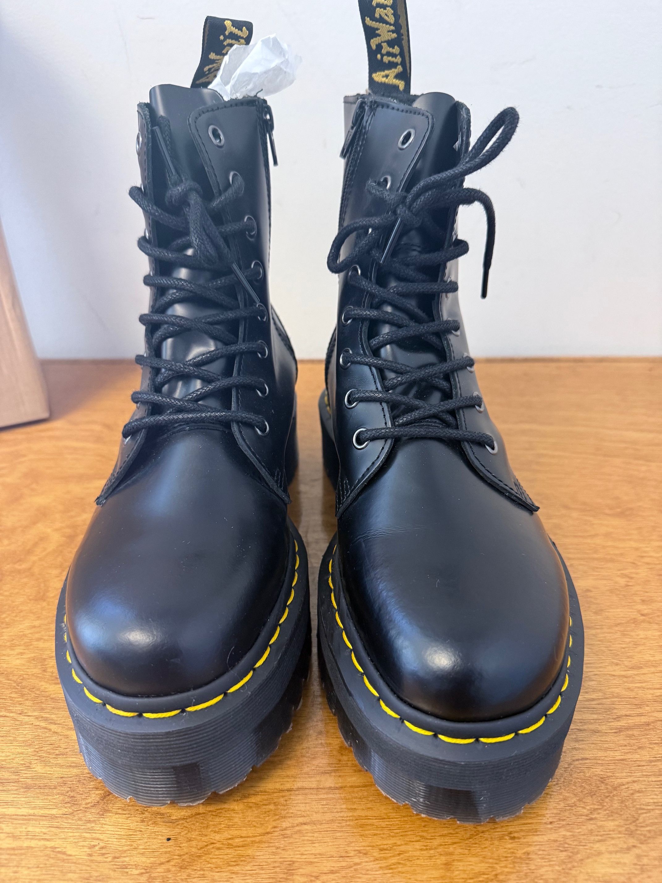 Dr. Martens Dr. Martens Jadon Black Platform Boots w/ Zipper Women’s 9 Size US 8 / EU 41 - 5 Thumbnail
