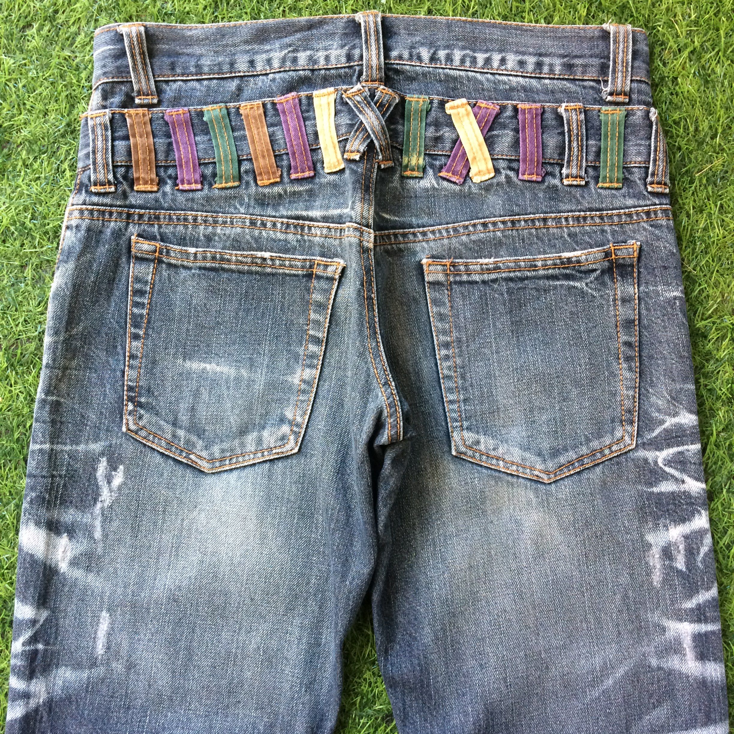 Japanese Brand Nylaus Japanese Double Waist Jean #D-529 Size US 28 / EU 44 - 4 Thumbnail