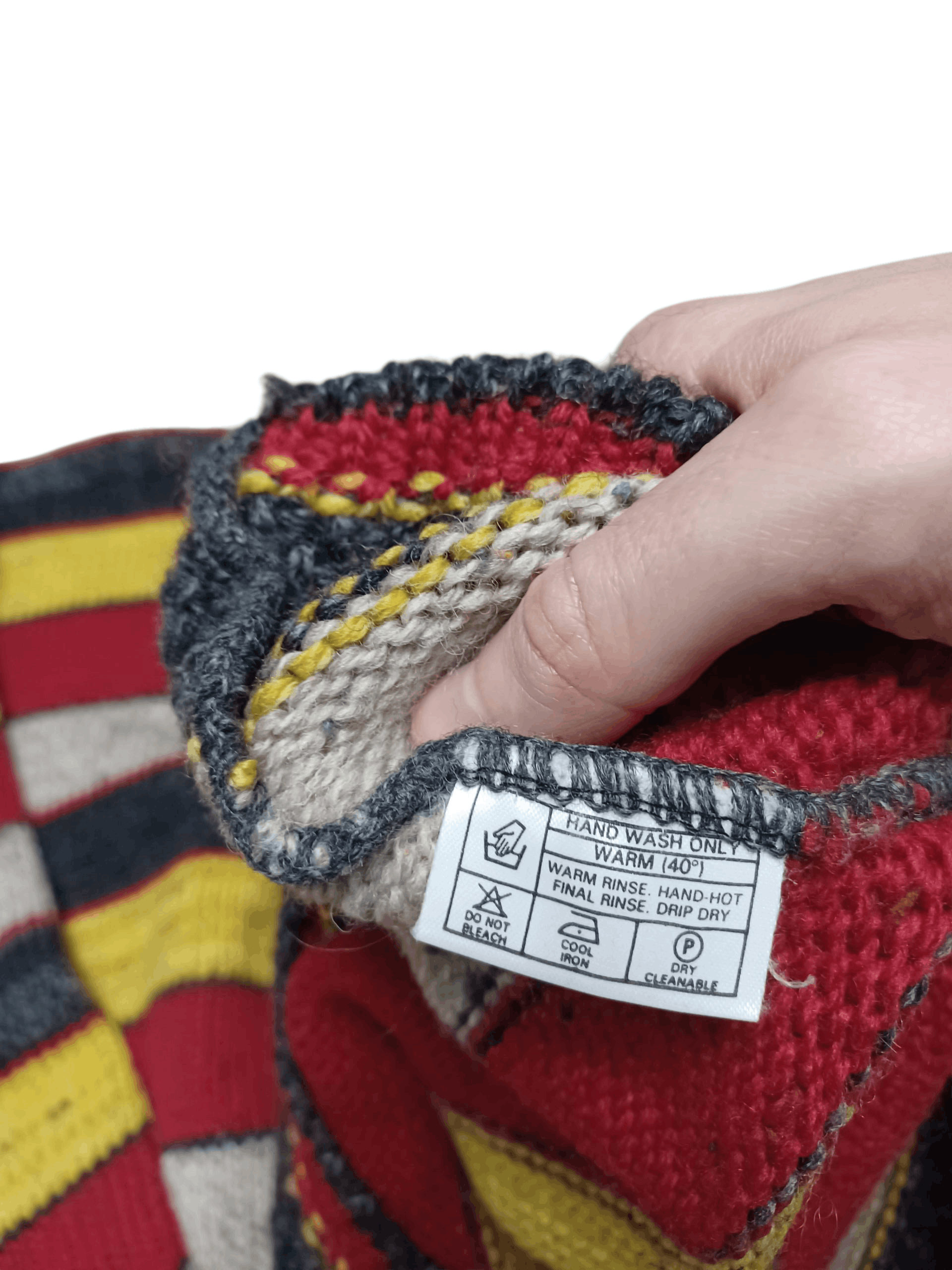 Other IRISH HOMECRAFT VINTAGE 100% WOOL VERY WARM SWEATER Size US L / EU 52-54 / 3 - 4 Thumbnail