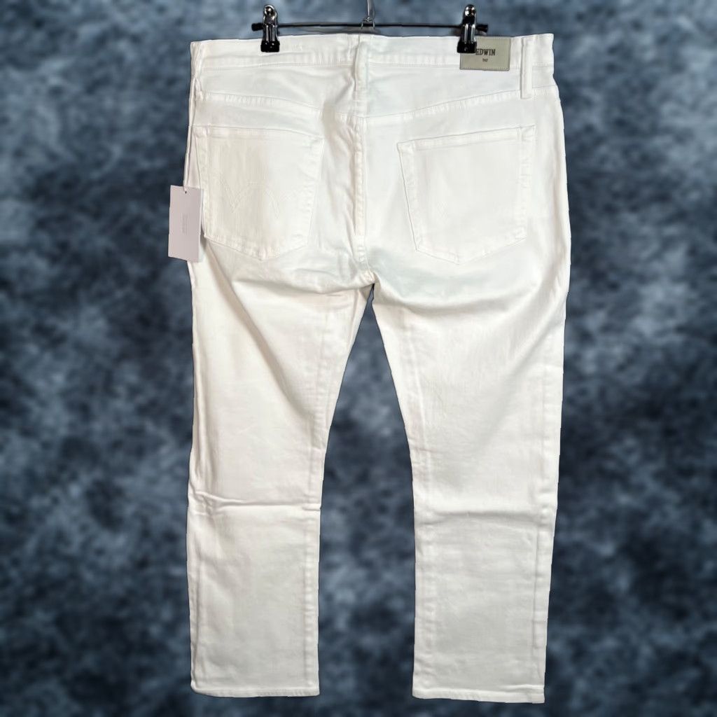 Edwin Edwin Jamie Boyfriend Jeans Womens Size 32 White Denim Cotton Blend Size 24" / US 00 / IT 34 - 1 Thumbnail
