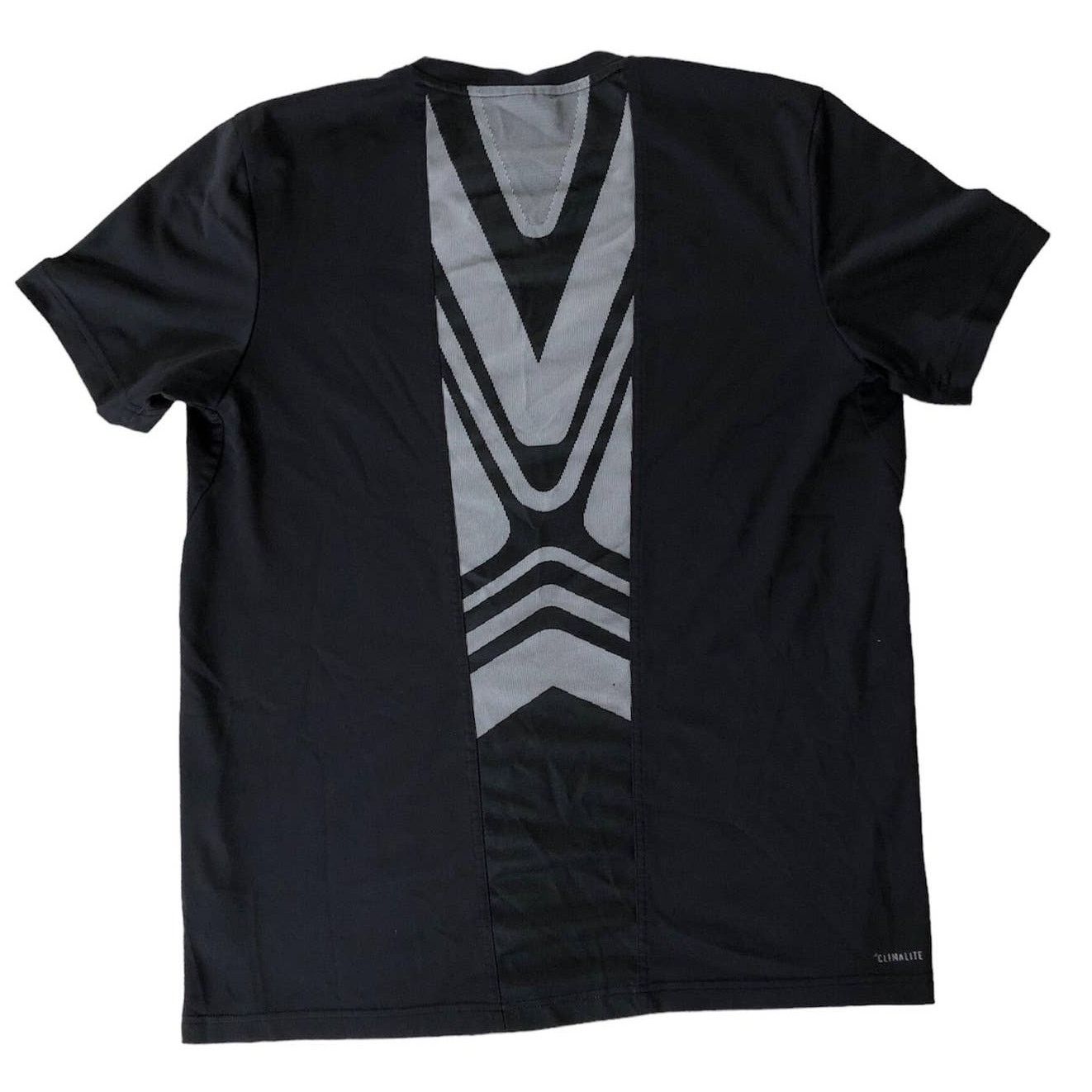 Adidas Adidas Men’s Climalite Tshirt Black with Gray Design Size L Size US L / EU 52-54 / 3 - 3 Thumbnail