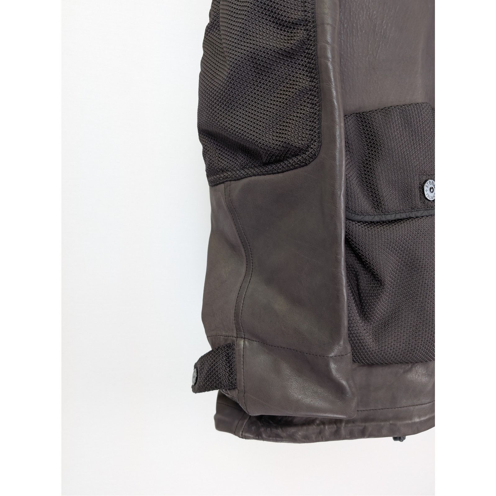 Stone Island o1rshd1 Real Leather Blouson Jacket in Dark Brown Size US L / EU 52-54 / 3 - 6 Thumbnail