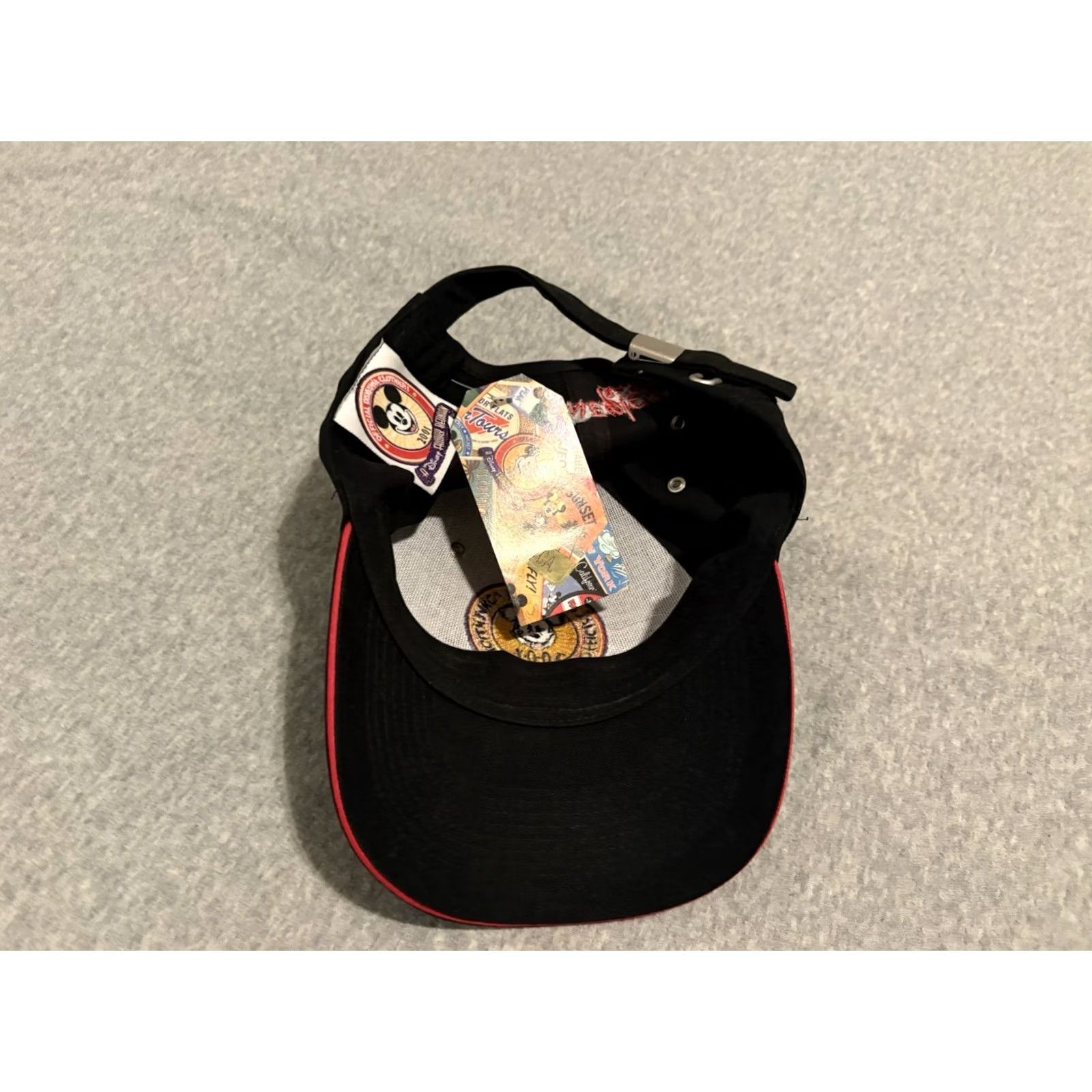 Disney VINTAGE Disney Disneyland Disneyana Convention Family Reunion Hat Cap NWT Mickey Mouse Black One Size Men Baseball Cap NWT Size ONE SIZE - 4 Thumbnail