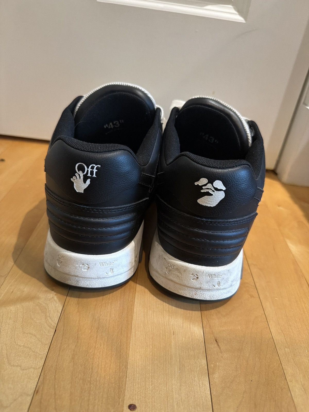 Off-White Off-White “Office” Sneakers Blk/Wht Size US 10 / EU 43 - 6 Thumbnail