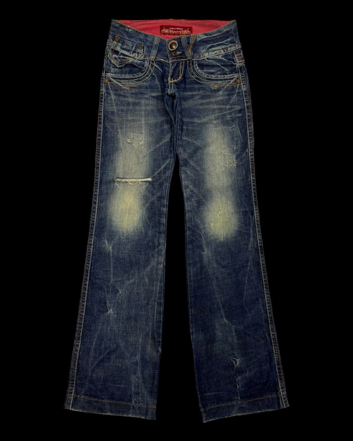 Hysteric Glamour × If Six Was Nine × Le Grande Bleu (L.G.B.) Flare💥90s Red Pepper Bootcut Denim Flare Jeans Size 28" / US 6 / IT 42 - 5 Thumbnail